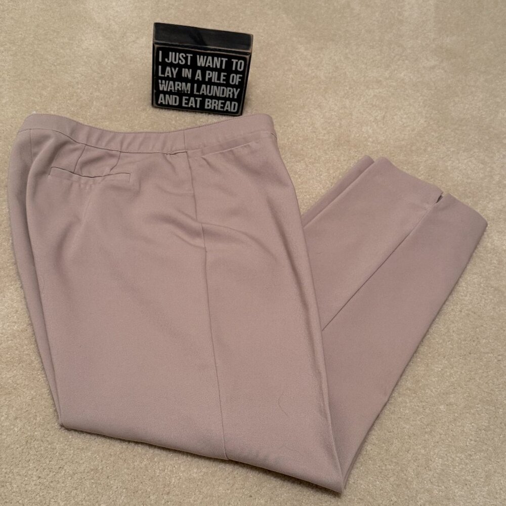 Ruby Rd size 8 beige basic capris - Picture 2 of 11